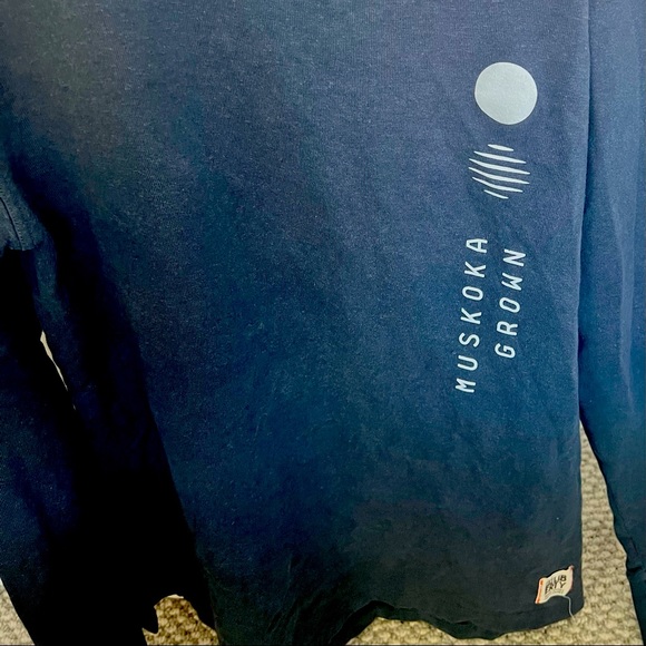 Liberty Clothing Muskoka Grown Hemp Crew Neck Sweater, L, Navy Blue, Sustainable - Picture 5 of 5